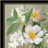 Walk Humbly Floral 1 Black Framed Print Wall Art