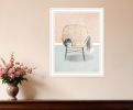 Happy Cat 2 White Framed Print Wall Art