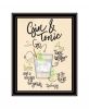 Gin and Tonic 1 Black Framed Print Wall Art