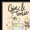 Gin and Tonic 1 Black Framed Print Wall Art