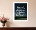 Go Forwards not Backwards 1 White Framed Print Wall Art