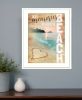 Beach Memories 3 White Framed Print Wall Art