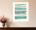 Live in the Present 4 White Framed Print Wall Art