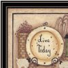 Live Today 2 Black Framed Print Wall Art