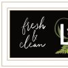 Laundry Fresh and Clean 2 White Framed Print Bathroom Wall Art