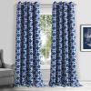 84ï¿½ï¿½ï¿½ Navy Interlock Pattern Window Curtain Panel