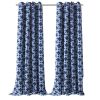 84ï¿½ï¿½ï¿½ Navy Interlock Pattern Window Curtain Panel