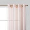 Set of Two 84"  Blush Solid Modern Window Panels