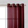 Set of Two 84"  Burgundy Solid Modern Window Panels