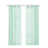 Set of Two 84"  Aqua Solid Modern Window Panels