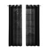 Set of Two 84"  Black Solid Modern Window Panels