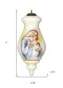 Mother Mary with Baby Hand Painted Mouth Blown Glass Ornament