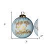 Gold Confirmation Hand Painted Mouth Blown Glass Ornament