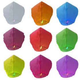 5pcs Mixed Color Kongming Lanterns Wishing Lamps Festival Lamps Blessing Lamps - Mixed Color-A