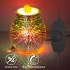 3D Fireworks Glass Wax Warmer Electric Wax Burner - RGFirework - US