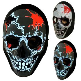 Halloween Mask LED Light up Mask for Festival Cosplay Halloween Costume Masquerade Parties,Carnival,Gifts-Skull Mask