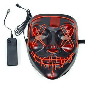 Halloween Mask LED Light up Mask for Festival Cosplay Halloween Costume Masquerade Parties,Carnival,Glowing Clown Mask