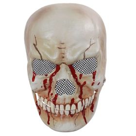 Creepy Halloween Mask,Simulated Mouth Skull Face Cosplay Props,Terror Ghost Dance Party Mask,Evil Latex Mask For Halloween Costume Party Props