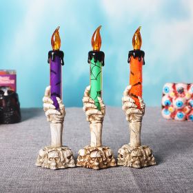 Halloween Led Lights Horror Skull Ghost Holding Candle Lamp Happy Holloween Party Decoration For Home Haunted House Ornaments By  Super Deals - purple