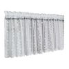 Vine Flower Lace Embroidery Half Curtain Short Curtain Partition Curtain Sheer Valance Tier Cafe Curtain,59x15 inch - Default