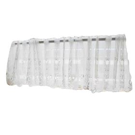 Swan - Translucent Short Kitchen Curtain Half Window Curtain Cafe Tier Curtain - Default