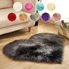 1pc Heart-Shaped Faux Sheepskin Area Rug - Soft and Plush Carpet for Home, Bedroom, Nursery, and Kid's Room - Perfect for Home Decor and Comfort - Pur