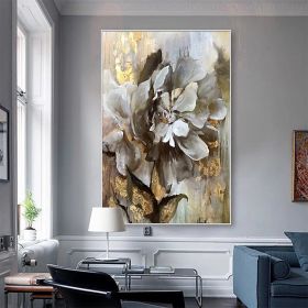 Handmade Flower Oil Painting On Canvas Wall Art Decoration Modern Abstract PictureLiving Room Hallway Bedroom Luxurious Decorative Painting - 90X120cm