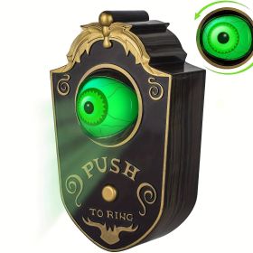 Halloween Decoration, Ghost Doorbell Animated Eyeball Halloween Decoration With Spooky Sounds, Trick Or Treat Activities For Kids, Haunted House Hallo