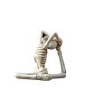 Bone Stretchers Skeletons in Yoga Poses Decorative Statue Set - White 2