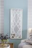 24" x 60" Distressed White Floor Mirror, Full Body Mirror for Bathroom Bedroom Living Room - as Pic