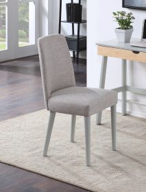 Taylor Chair With Gray Legs And Gray Fabric - as Pic