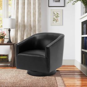 Garland Black Wood Base Swivel Chair - as Pic