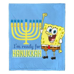 SpongeBob; I'm Ready for Hanukkah Aggretsuko Comics Silk Touch Throw Blanket; 50" x 60"