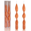 FCMSHAMD 8.8'' Orange Taper Candles - Unscented Dripless - FCMSHAMD