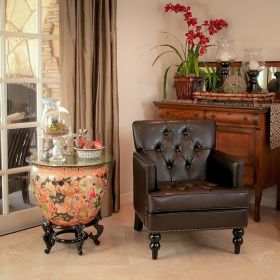 HARRISON TUFTED CLUB CHAIR - as Pic