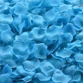 Artificial Rose Petal Artificial Flower Silk Petals Valentine Day Wedding Flower Decoration Flowers - lake blue - 3000pcs