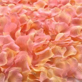 Artificial Rose Petal Artificial Flower Silk Petals Valentine Day Wedding Flower Decoration Flowers - champagne pink - 3000pcs