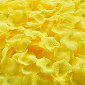 Artificial Rose Petal Artificial Flower Silk Petals Valentine Day Wedding Flower Decoration Flowers - yellow - 3000pcs