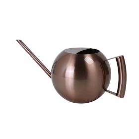 1L Stainless Steel Watering Pot Gardening Potted Small Watering Can With Handle For Watering Plants Flower Garden Tool - Bronze