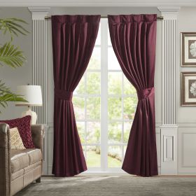 Pleat Curtain Panel with Tieback (Single) - as Pic