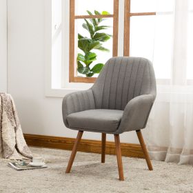 Tuchico Contemporary Fabric Accent Chair, Gray - as Pic