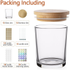 Goldarea 15 Packs 7oz Glass Candle Jars ,Making Candle Containers with Lids, Making Tool  - Goldarea