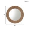 Natural Jute Rope Round Wall Mirror 26" - as Pic