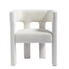 Contemporary Designed Fabric Upholstered Accent Chair Dining Chair for Living Room, Bedroom, Dining Room, Beige - as Pic