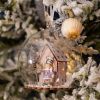 Christmas Microlandscape Glass Ball Lob Ball Christmas Tree Decorations Light Up Ball Christmas Decorative Lights LED Lights - C