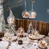 Christmas Microlandscape Glass Ball Lob Ball Christmas Tree Decorations Light Up Ball Christmas Decorative Lights LED Lights - B