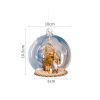 Christmas Microlandscape Glass Ball Lob Ball Christmas Tree Decorations Light Up Ball Christmas Decorative Lights LED Lights - B