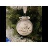 In Heaven Relatives Name Ornament, Keepsake Feather Plastic Ball Christmas Tree Charm Hanging - MOM