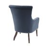 27" Accent Chair,Wood High-Density Foam Modern Style For Living Room, Blue - as Pic