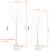 Lighted Birch Tree Artificial White Birch Twig Tree with 8 Warm White Lighting Modes for Wedding Party Christmas Holiday Festival Home Decoration - 1.